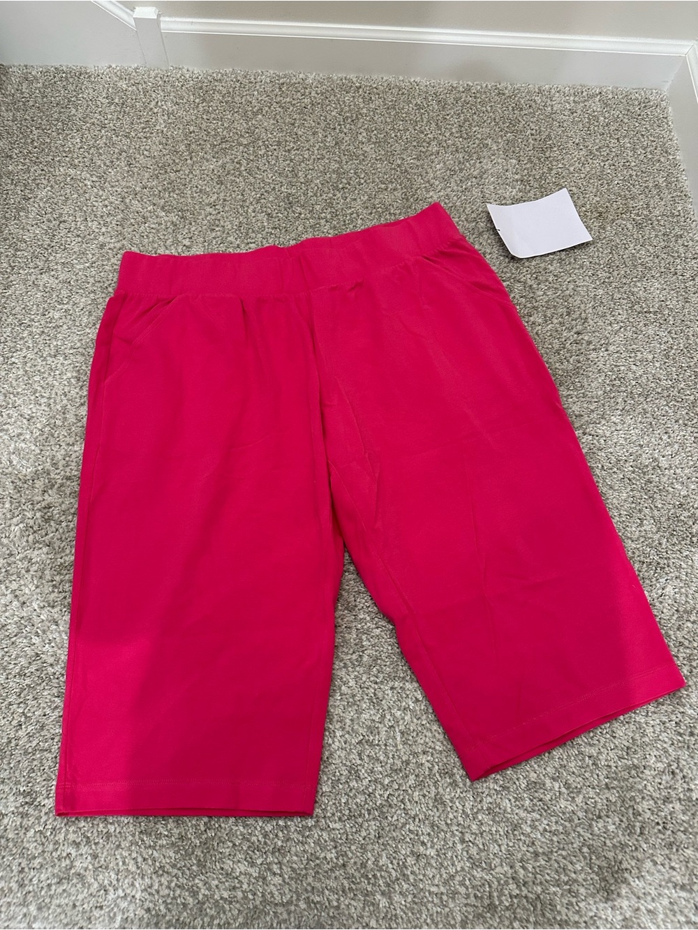 Women’s Christopher & Banks Hot Pink Slim‎ Leg Pull on Bermuda Shorts